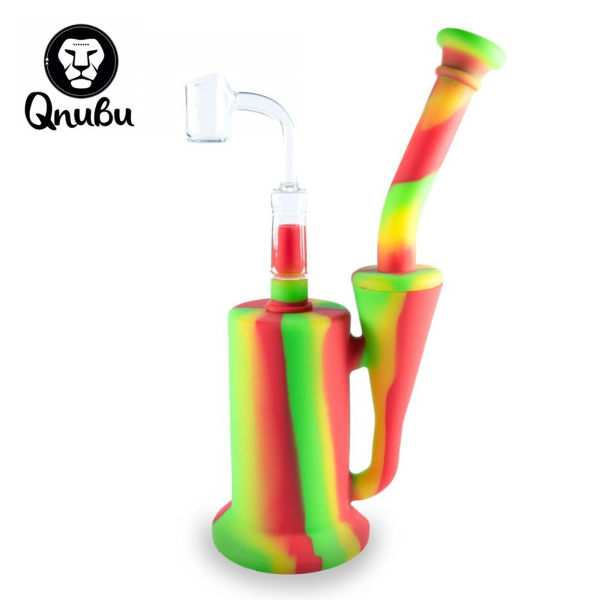 Bong in silicone Qnubu 2 in 1 h20cm