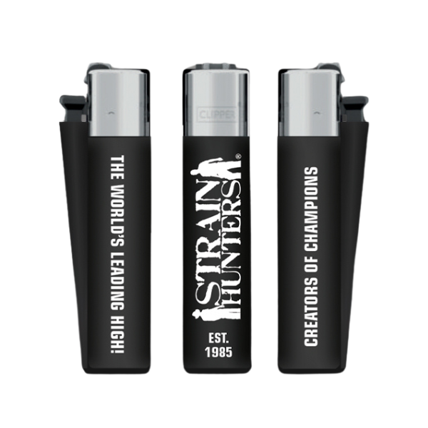 accendino clipper nero edizione limitata strainhunters